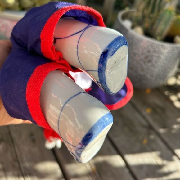 Vintage Chinese Asian Doll Blue & White Ceramic/Porcelain Boots Hands Head - Picture 5 of 16